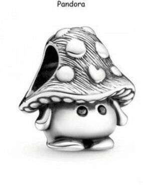 Pandora Silver Mushroom Charm